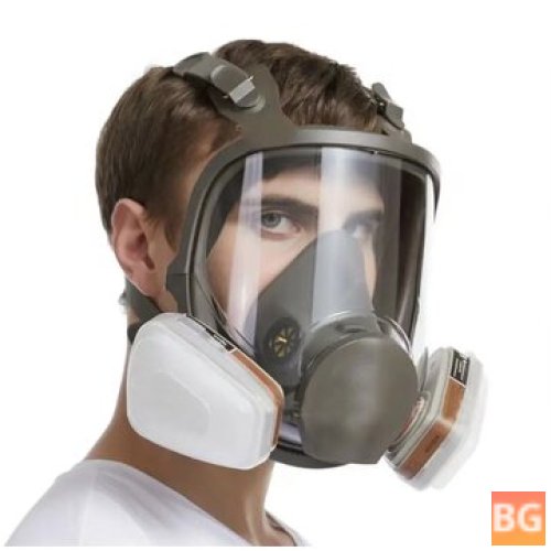 Anti-Fog Full Face Respirator Gas Mask with Organic Gas Vapour Protection