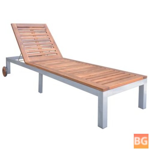 Sun Lounger - Solid Wood