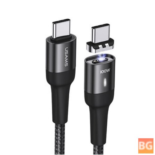 USAMS Type-C to Type-C Data Cable - 100W PD 480Mbps Connector