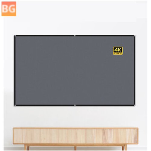 Black Grid Home Projector Screen - 60/100/120Inch