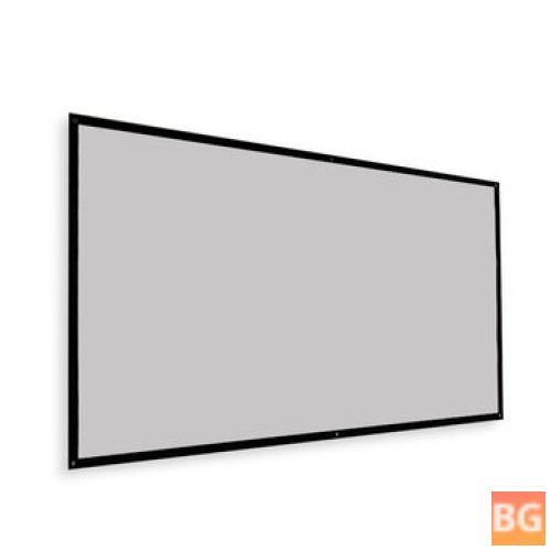 Thinou 3D Projector Screen - 16:9 Throw Ratio - Grey Plastic Fabric Fiber