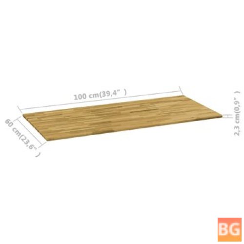 Oak Wood Table Top - Solid - 0.9