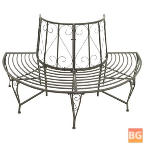 Garden Bench with Tree Branch Support