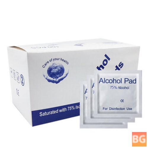 Disinfectant Alcohol Cleaning Wipes - 100pcs