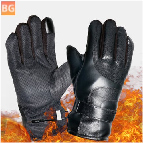 Winter Electric Car Riding Gloves with Heatproofing and Waterproofing