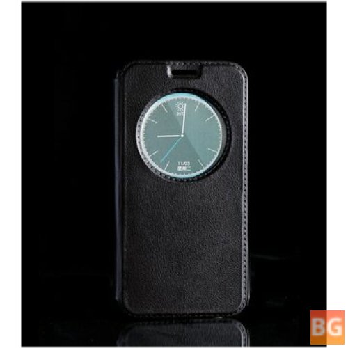 Samsung S6 Edge Flip PU Leather Case - Round