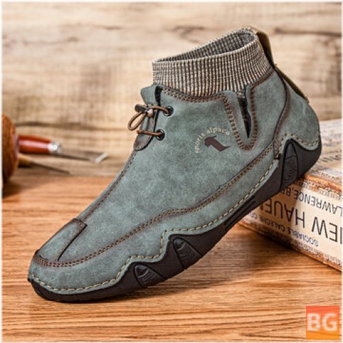Boots for Men with a Breathable Softsole and Leather Upper