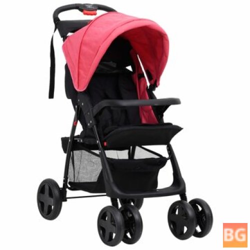 Stroller with Red and Black Frame