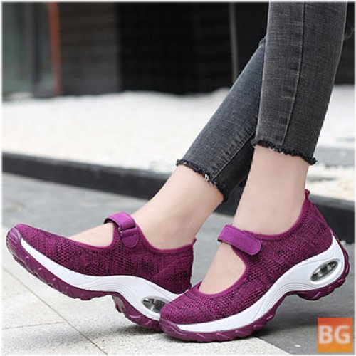 Mesh Platform Sneakers for Women