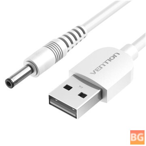 USB to DC 3.5mm Charging Cable - White
