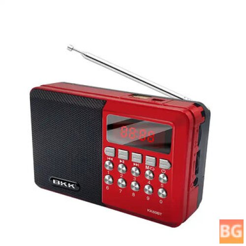 BKK FM Pocket Radio - Bluetooth V5.0 - 1200mAh - TF Card - U Disk - Support Outdoor Travel - Mini Wireless Speaker