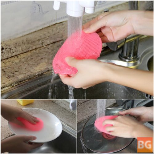 Magic Dish Wash Cleaning Brushes - Cooking Tool Cleaner Sponges Scouring Pads Kitchen