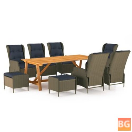 Brown Garden Dining Set