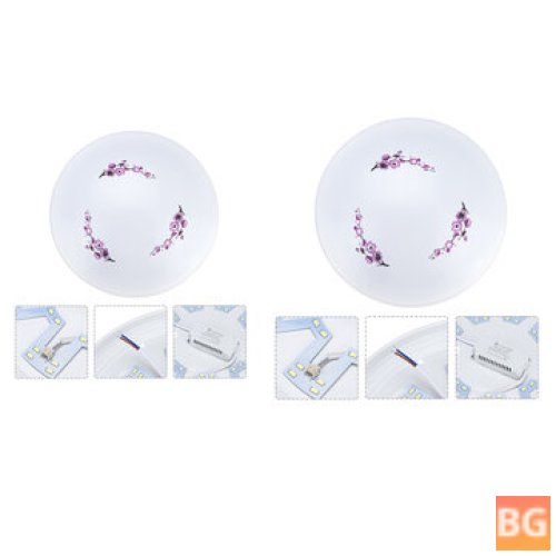 LED Ceiling Light with 24/30W Bulbs - Thin Flush Mount