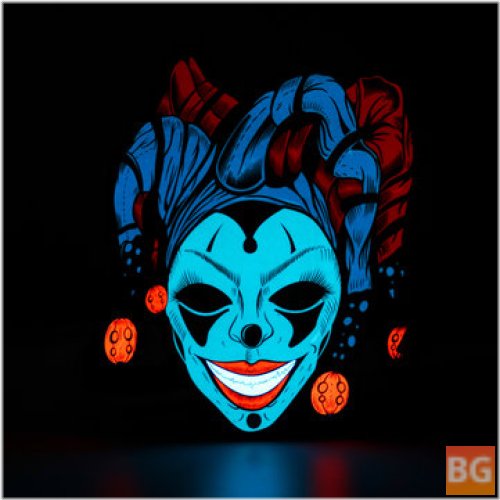 Elaborate LED Glowing Mask Cool Light Cover for Halloween