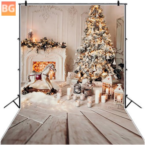 Photo Background for Christmas Tree - Gray