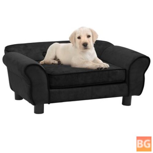 Black Dog Sofa with Cushion