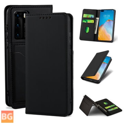 Huawei P40 Flip Wallet - Business - Magnetic with Slot for Cards and Money
