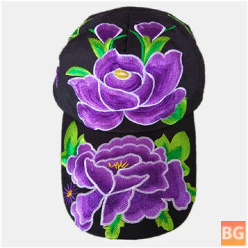 Sunhat for Women - Flower Embroidery