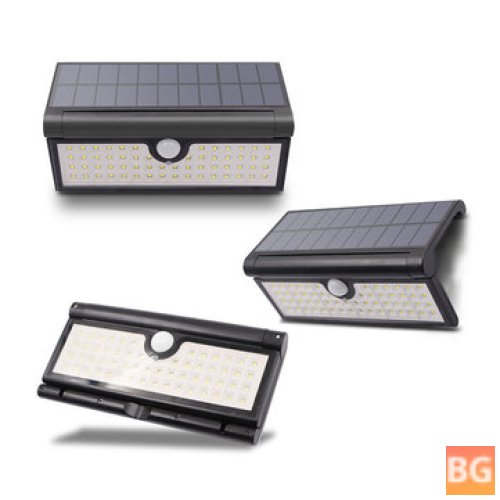 Foldable Solar Wall Light with LED Control and Motion Sensor