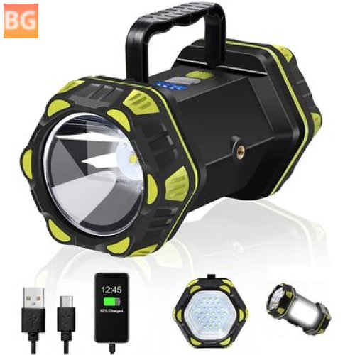 EDC-Lite® Scout™ LED Searchlight: Portable Waterproof Flashlight with Rechargeable Battery