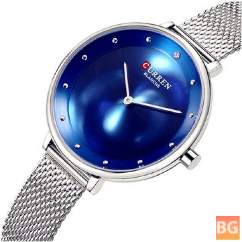 Casual Style Mesh Stainless Steel Women's Watch