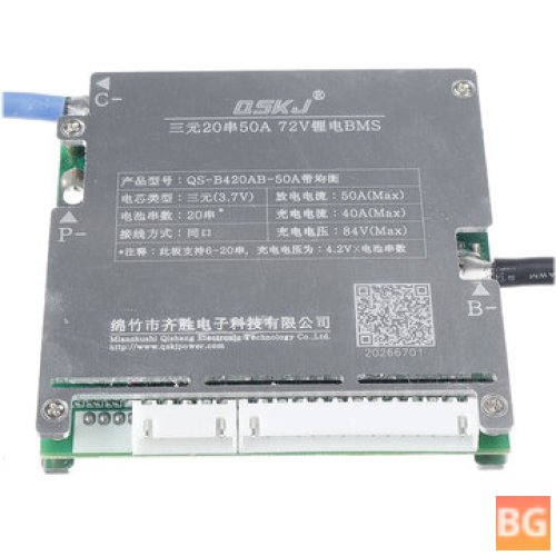 Lithium Ion Battery Protection Board with Temperature Control - Version