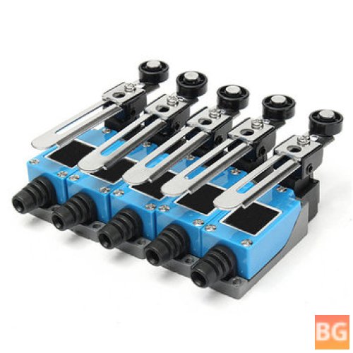 5Pcs Limit Switch AC 250V 5A Adjustable Rotary Lever