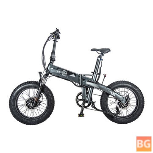 BEZIOR XF005 Dual Battery Electric Bicycle - 500W*2, 20*4.0 Inches, 130kg Load, 60-80km Range