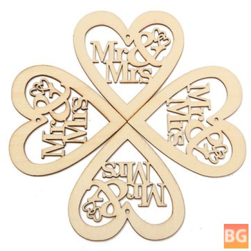 Wooden Heart Cut-Outs for Crafts and Weddings