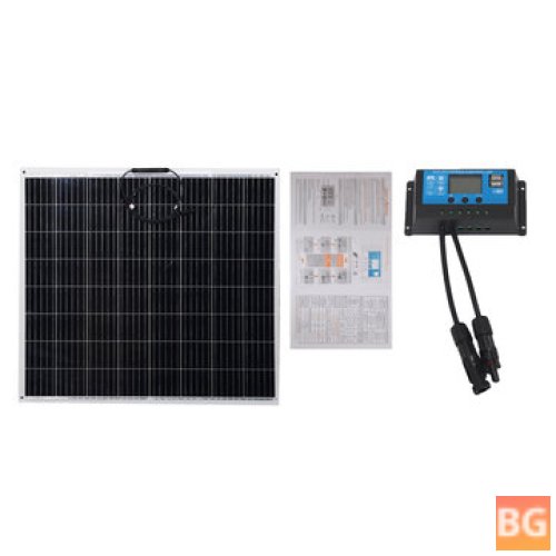120W Solar Panel Kit with 20A Controller for Camping and Home Battery Charging