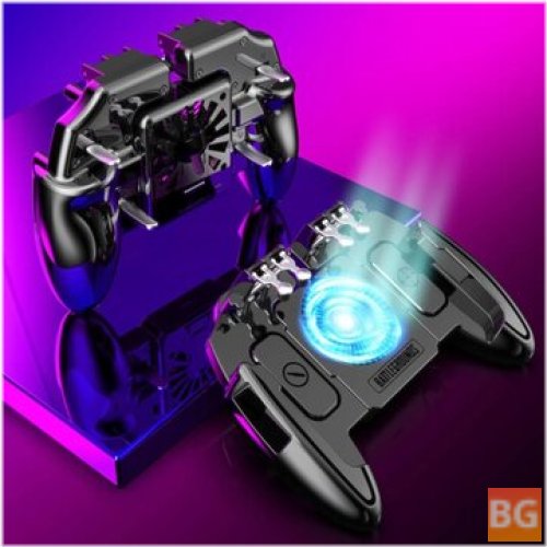 Six Finger PUBG Game Controller - Gamepad Trigger Shooting Fan for IOS Android Mobile Phone