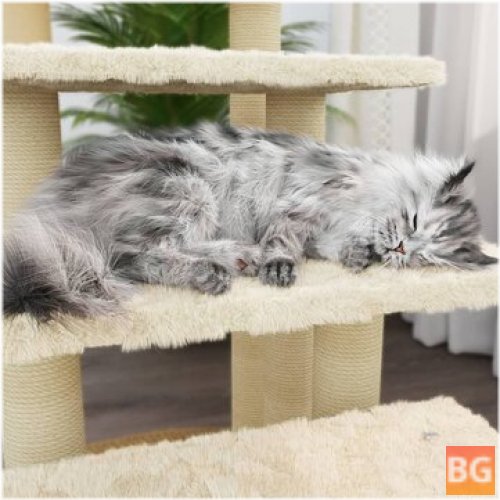 Cat Furniture - Cream color scratching posts