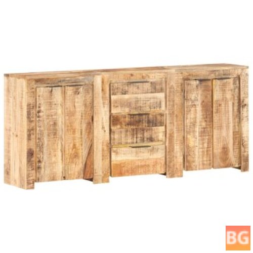 Mango Wood Sideboard with 3 Drawers and 4 Doors