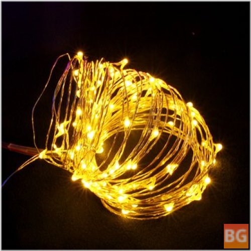 10M 100LED Colorful Warm White String Light for Outdoor Christmas