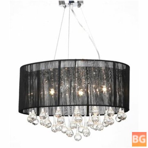 Chandelier with 85 crystals white
