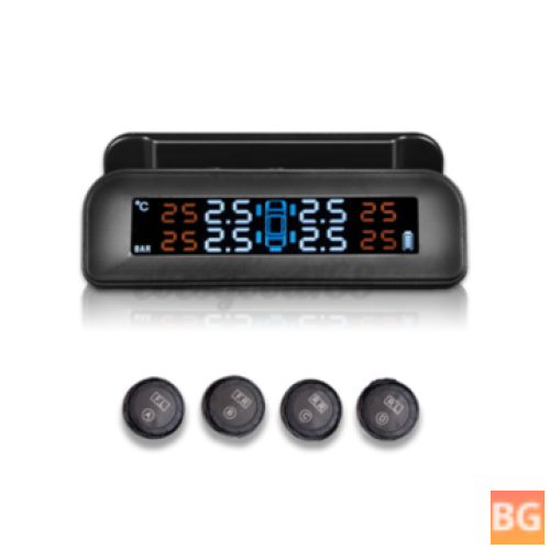 C-260 Solar Tire Pressure Monitor System with 4 Sensors