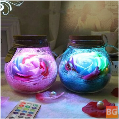 Remote Control Soap Light with LED - Rose