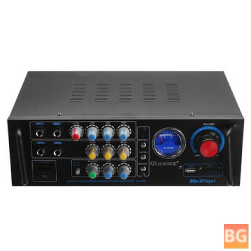 Bluetooth Home Audio Stereo Amplifier with 4 Mic Input