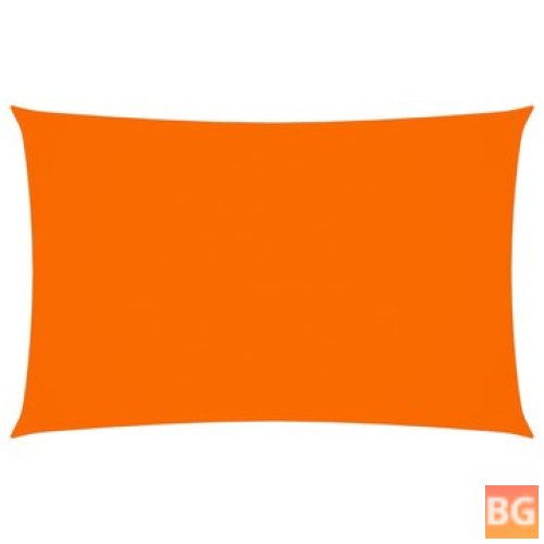 Orange Oxford Rectangular Sunshade 4x7m