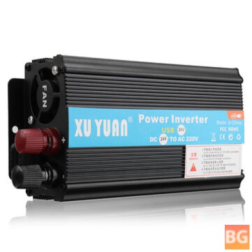 Black Solar Power Inverter - 900W 12V/24V DC