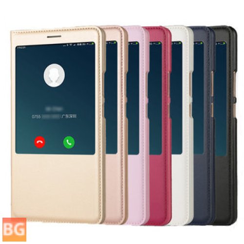 Smart Window PU Leather Flip Protective Cover for Xiaomi Mi MIX 2S