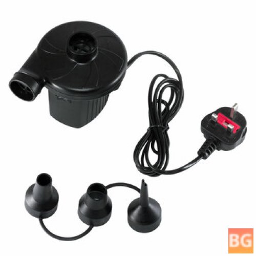 Electric Air Pump with 3 Nozzles for Household and Outdoor Use (UK Plug)