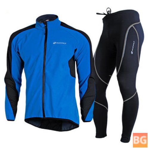 Waterproof Cycling Clothing with Windproof and Waterproof Poles and Jacket