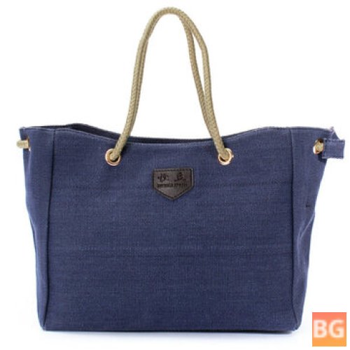 Canvas Tote Bag for Women - Capacity: 30x30x10