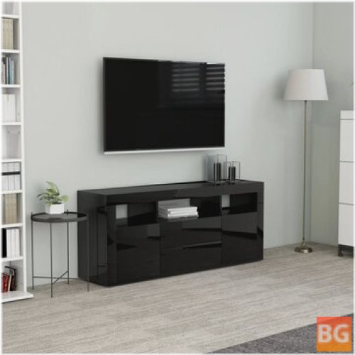 TV Cabinet - Gloss Black 47.2