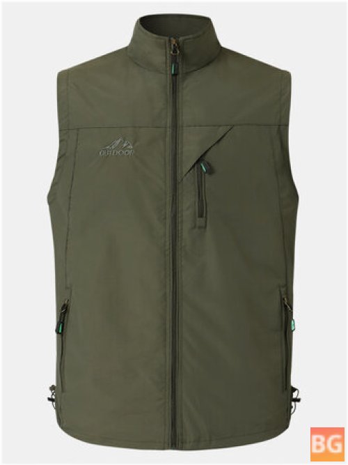 Sports Warm Waistcoat Vest with Zipper Pocket