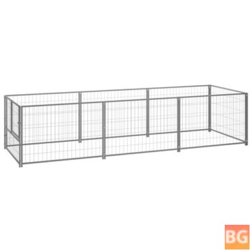 Puppy Cage for Dogs - Silver 3M²