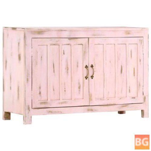 Mango Wood Sideboard with Light pink Frame