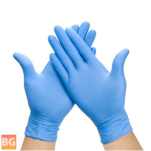 Blue Latex Gloves - 100PCS/Set